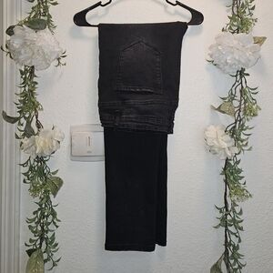 White Birch stretch black denim pants